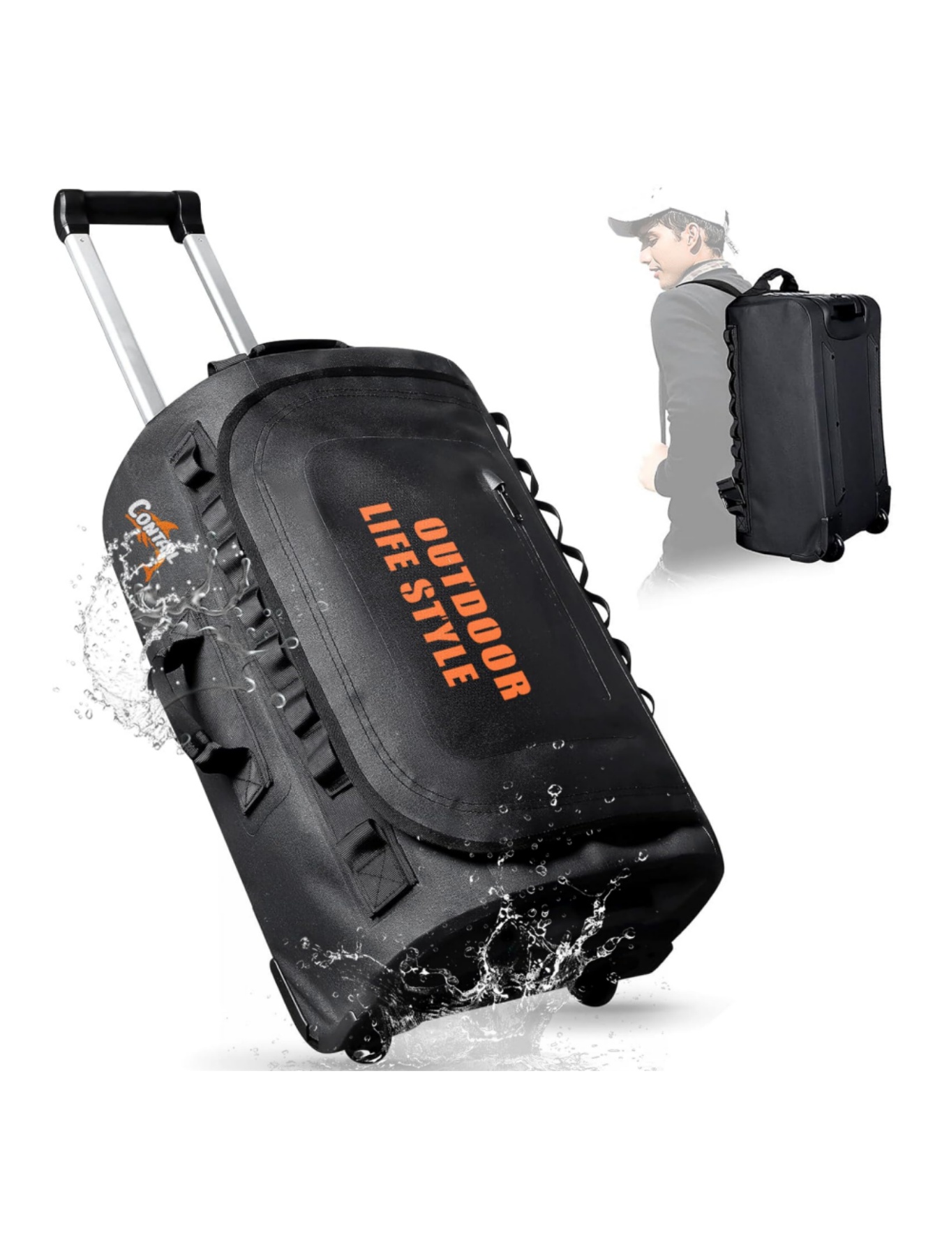 48/95 Liter Wheeled Diving Bag - đánh giá và giá Snorkeling Gear