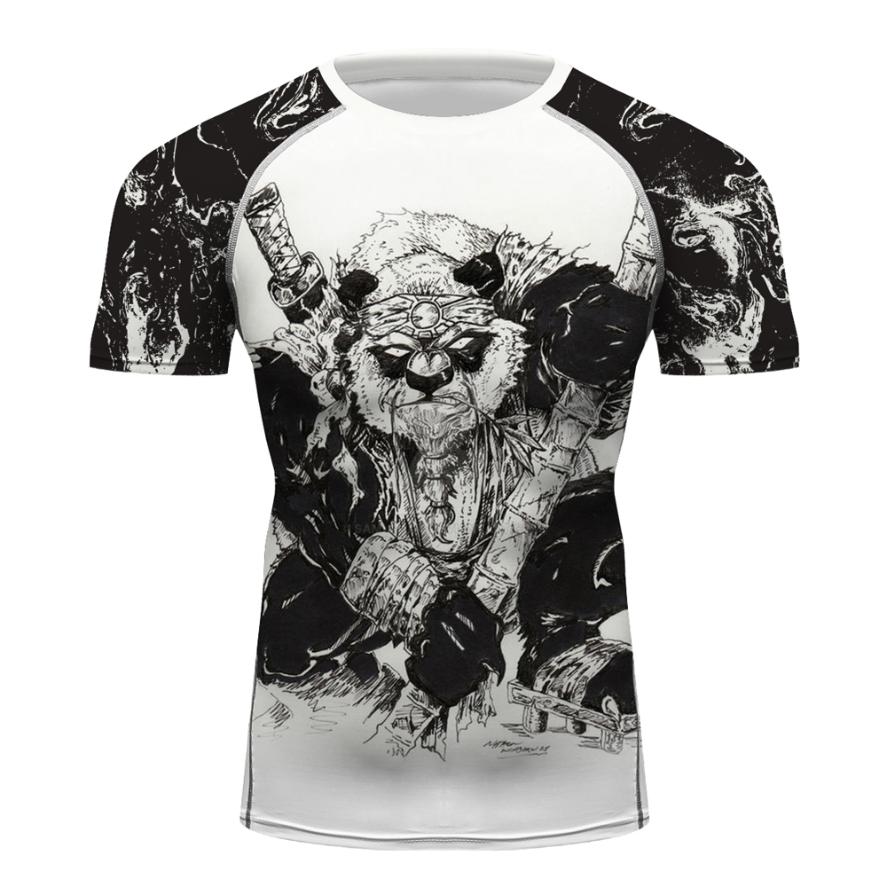Mens Samurai Panda Boxing Quic - đánh giá và giá Rash Guard