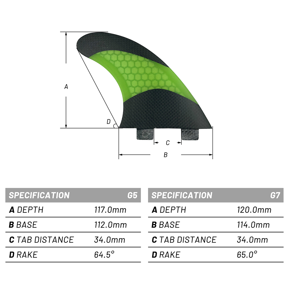 UPSURF FCS G5/G7 Quillas Doubl - đánh giá và giá Swim Fins